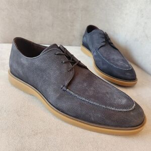 Section X oxford shoes men's 11 navy blue suede preppy business casual new $120